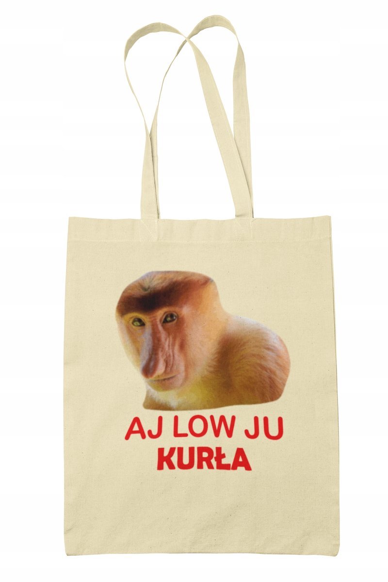 Torba Shopper-Eko-Na Ramie- Śmieszny Napis-Janusz