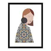 Obrazy i zdjęcia - Obraz Kobieta z kolczykiem 30 x 40 cm - miniaturka - grafika 1