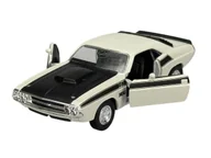 Samochody i pojazdy dla dzieci - WELLY 1970 DODGE CHALLENGER T/A BIAŁY 1:34 Samochód Nowy Metalowy Model 43663 - miniaturka - grafika 1
