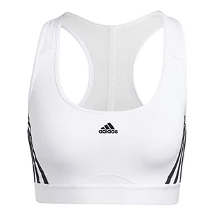 adidas Damski biustonosz sportowy Pwr Ms 3s, biały/czarny, XL, biały i czarny, XL - Biustonosze - miniaturka - grafika 1