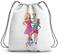 Worki na buty - PLECAK WOREK BARBIE SZKOLNY NA BUTY WF - miniaturka - grafika 1
