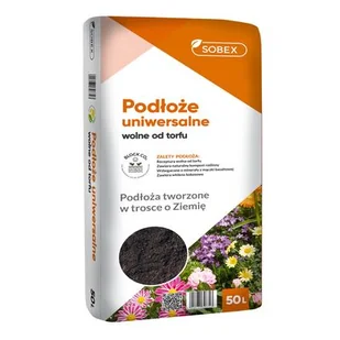 Sobex Podłoże uniwersalne wolne od torfu 50 l - Ziemia ogrodowa - miniaturka - grafika 1