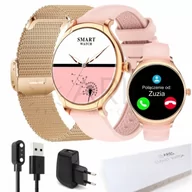 Smartwatch - Aries Watches KM30 Różowy - miniaturka - grafika 1