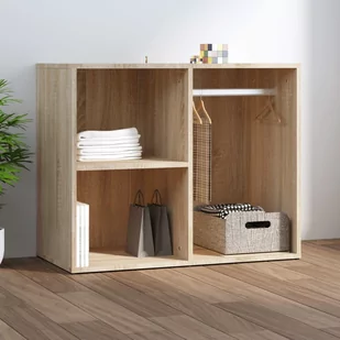 Szafka, dąb sonoma, 80x40x65 cm, materiał drewnopochodny - Szafki biurowe - miniaturka - grafika 1