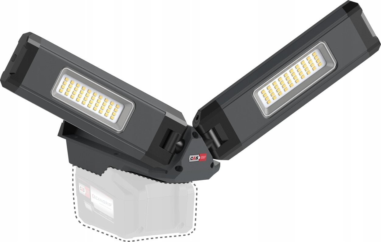 Scangrip Akumulatorowa lampa robocza z dwoma głowicami 2500 lm DUO CONNECT 03.6111C