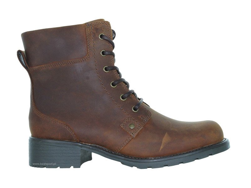 Clarks, Trzewiki damskie, Orinoco Spice, brązowy, rozmiar 36