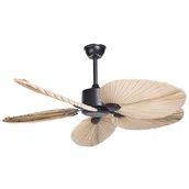 Wentylatory sufitowe - Wentylator sufitowy czarny z jasnym drewnem MAMMOT - miniaturka - grafika 1