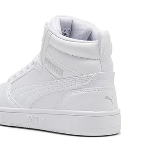 Młodzieżowe sneakersy Rebound V6 Mid PUMA White Cool Light Gray - Buty trekkingowe dziecięce - miniaturka - grafika 1