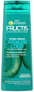 Szampon do oczyszczania włosów Garnier Fructis Pure Fresh Fortifying Coconut Water Shampoo 360 ml (3600542024228) - Szampony do włosów - miniaturka - grafika 1