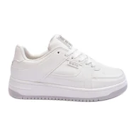 Sneakersy damskie - Damskie Buty Sportowe Sneakersy Big Star MM274354 Białe - miniaturka - grafika 1