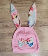 Czapki dla dzieci - Gamex Czapka Uszka różowa - miniaturka - grafika 1