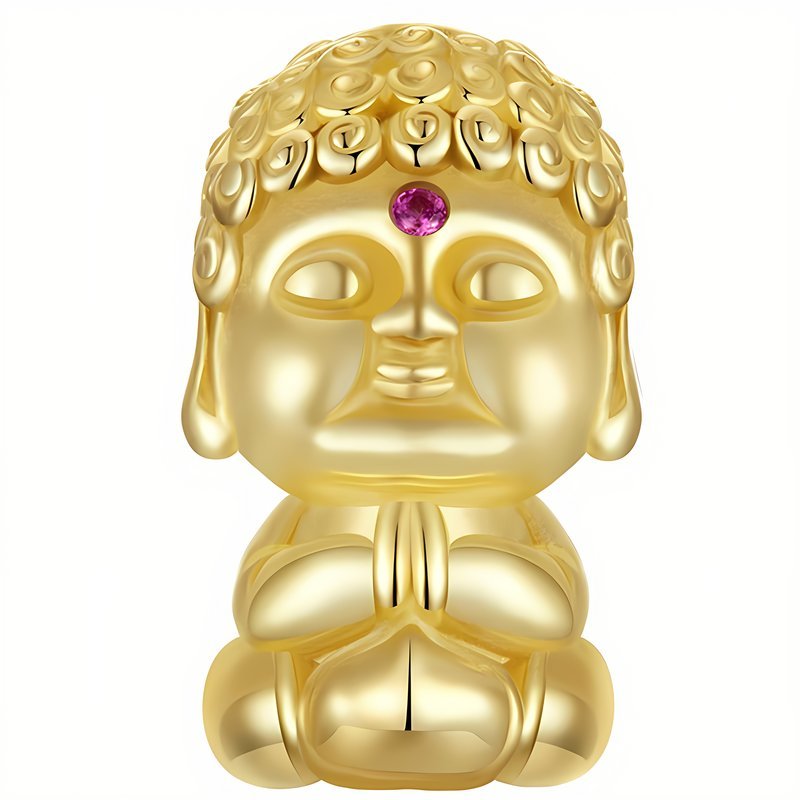 Charms do Pandora Zawieszka Charms Złoty Budda Srebro 925 Charmsy Trusky