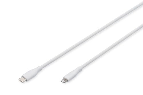 DIGITUS Kabel przyłączeniowy USB 2.0 typ C-Lightning silikonowy 1m W
