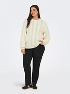 Swetry damskie - ONLY Sweter w kolorze kremowym - miniaturka - grafika 1