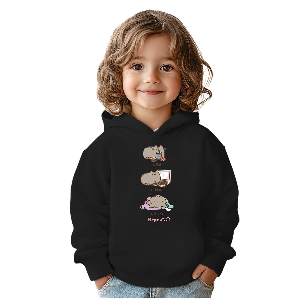 BLUZA DZIECIĘCA PUSHEEN KOT 134-140 CHŁOPIĘCA DZIEWCZĘCA PREZENT