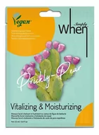 Maseczki do twarzy - When, Simply Vegan, Maseczka na twarz w płacie witalizująco-nawilżająca, Prickly Pear, 23ml - miniaturka - grafika 1