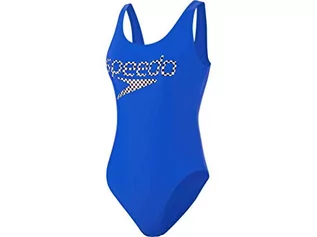 Stroje kąpielowe - Speedo Damski kostium kąpielowy z głębokim dekoltem w kształcie litery U Bondi Blue/White/Black 40 (UK 18) 812369 - grafika 1