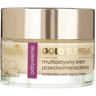 Kremy do twarzy - Efektima Gold Supreme Odżywienie 70+, multiaktywny krem przeciwzmarszczkowy, 24K+Kolagen+Orchidea, 50 ml - miniaturka - grafika 1