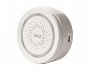 Systemy inteligentnych domów - Inteligentna syrena alarmowa NEO WiFi Tuya z pomiarem temperatury i wilgotności - miniaturka - grafika 1