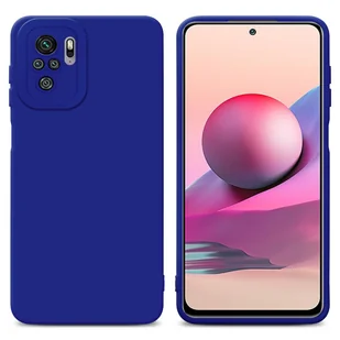 Cadorabo Etui do Xiaomi RedMi NOTE 10 4G / RedMi NOTE 10S Pokrowiec ochronny z niebieskiego silikonu TPU Etui na telefon komórkowy - Etui i futerały do telefonów - miniaturka - grafika 1