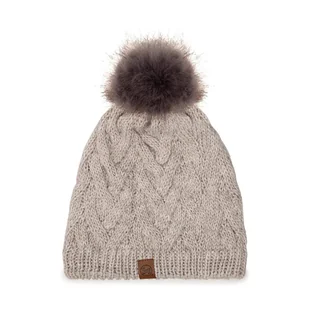 Czapka Buff Knitted & Fleece Hat 123515.014.10.00 Beżowy - Czapki damskie - miniaturka - grafika 1