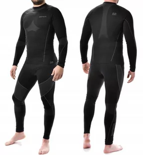 Komplet Bielizny Termoaktywnej Meteor Man Black 2024 M/L - Pozostała odzież narciarska - miniaturka - grafika 1