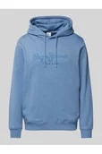 Bluzy męskie - Bluza z kapturem i wyhaftowanym logo model New Nouvel - Pepe Jeans - miniaturka - grafika 1