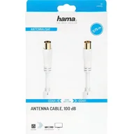 Kable - Hama Kabel antenowy 100dB wtyk antenowy gniazdo antenowe 0,75m pozłacany > PIĄTY PRODUKT 99% - miniaturka - grafika 1