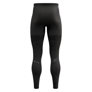 COMPRESSPORT Legginsy biegowe męskie WINTER RUN LEGGING black - Spodnie sportowe męskie - miniaturka - grafika 2