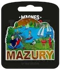 Magnesy - Magnes I love Poland Mazury ILP-MAG-C-MAZ-39 - miniaturka - grafika 1