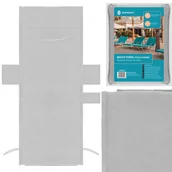 Ręczniki - Ręcznik Na Leżak Plażowy 210X75 Cm Z Mikrofibry Szary - miniaturka - grafika 1