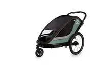 Wózki dziecięce - Hamax - Przyczepka rowerowa COCOON  podwójna - Green/Black - miniaturka - grafika 1