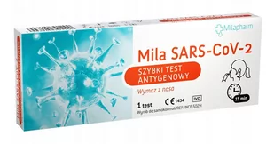 MILAPHARM SP. Z O.O. MILAPHARM SP Z O.O Szybki test antygenowy Mila SARS-COV-2 1 sztuka - Testy na koronawirusa - miniaturka - grafika 1