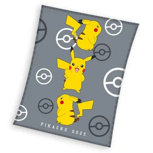 Koc Pokemon Pikachu 130x160 cm - Koce i narzuty dla dzieci - miniaturka - grafika 1