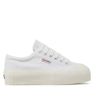 Trampki Superga Stripe Platform 2631 S5111SW Biały - Trampki damskie - miniaturka - grafika 1