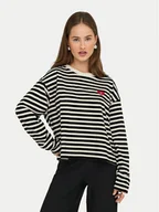 Bluzki damskie - ONLY Bluzka Livina 15359682 Czarny Regular Fit - miniaturka - grafika 1