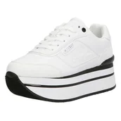 Sneakersy damskie - Damskie Sneakersy GUESS HANSIN FL5HNSPEL12-WHITE – Biały - miniaturka - grafika 1