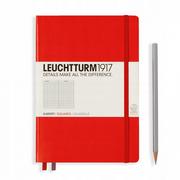 Szkolne artykuły papiernicze - Leuchtturm 1917 notatnik Medium (A5), twarda okładka, 249 stron, czerwony 312564 - miniaturka - grafika 1