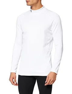 Under Armour Męska koszulka kompresyjna UA CG Armour Fitted Mock, ciepła warstwa bazowa dla mężczyzn, koszula kompresyjna do biegania, narciarstwa, zimowa zimna pogoda fitness top - Koszule męskie - miniaturka - grafika 1
