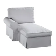 Pokrowce na meble - Pokrowiec na szezlong Ektorp lewy, DEKORIA, szary melanż, 84x166x73 cm - miniaturka - grafika 1