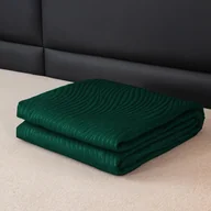 Narzuty - FEBE narzuta na łóżko 220x200 cm zielony koc narzuta na sofę narzuta na sofę puszysta mikrofibra dekoracja pokoju koc narzuta - miniaturka - grafika 1