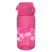 Bidony dla dzieci - Butelka ION8 BPA Free I8RF350PPFLAM2 Flamingos - miniaturka - grafika 1