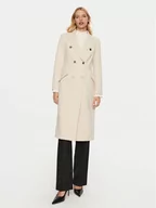 Płaszcze damskie - ARTIGLI Płaszcz przejściowy ACCP000638 Beżowy Regular Fit - miniaturka - grafika 1