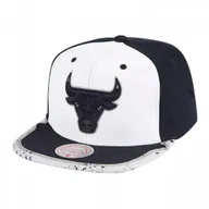 Czapki męskie - Czapka z daszkiem unisex koszykarska Mitchell & Ness Chicago Bulls czarno-biała - miniaturka - grafika 1