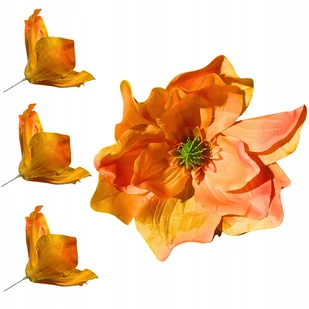 Magnolia wyrobowa Główki kwatiowe Sztuczne Kwiaty Bukiet Stroik 12szt. - Sztuczne kwiaty - miniaturka - grafika 1