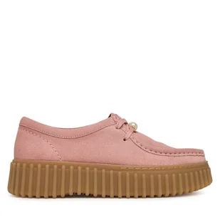 Półbuty Clarks Torhill Bee 26184585 Różowy - Półbuty damskie - miniaturka - grafika 1