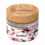 Lunch boxy - Quokka Deli Food Jar - Pojemnik szklany na żywność / lunchbox 500 ml (Dark Flowers) - miniaturka - grafika 1