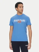 Koszulki męskie - Napapijri T-Shirt S-Aylmer NP0A4HTO Niebieski Regular Fit - miniaturka - grafika 1
