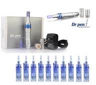 Pozostałe urządzenia kosmetyczne - Dermapen A6 Mezoterapia Mikroigłowa + 10 kartridży - miniaturka - grafika 1