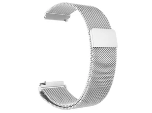 Bransoleta Milanese pasek Alogy stal nierdzewna do smartwatcha 22mm Srebrny - Akcesoria do smartwatchy - miniaturka - grafika 5